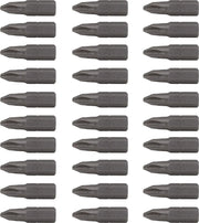 Photo of 20 Craftsman screwdriver bits, Phillips, CMAF121PH230, flat lay on white background.