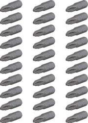 Photo of Craftsman CMAF121PH230 25-piece Phillips screwdriver bits set, gray steel, front angle, white background.