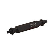 Photo of Craftsman DE-1 screw extractor tool, black metal, SKU CMAT131, shown at an angle on white background.