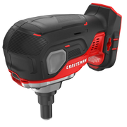 Photo of Craftsman cordless nailer CMCN150B, black and red, angled view on white background.