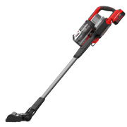 CRAFTSMAN CMCVS501M1 cordless stick vacuum, red and black, side angle on white background.