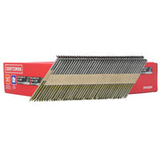 Craftsman collated framing nails pack, red box side angle, SKU CMFH30PP, construction fasteners.