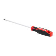 Photo of Craftsman flathead screwdriver CMHT65162 with red and black handle, angled on white background.