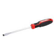 Craftsman flathead screwdriver with black and red handle, side view, SKU CMHT65165.