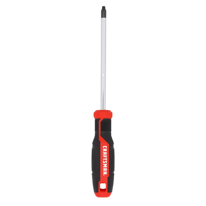 Photo of Craftsman screwdriver CMHT65173, black and red handle, front view, tool category.