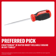 CRAFTSMAN scratch awl with red and black handle, shown as a preferred pick for reliable DIY tools.