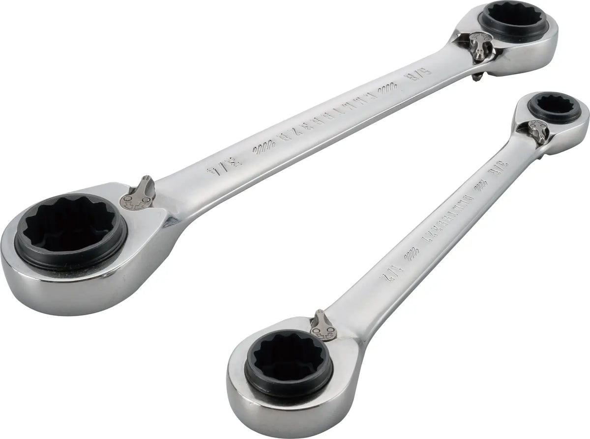 CRAFTSMAN CMMT12073 ratcheting box wrench set, silver finish, shown at an angle on white background.