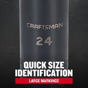 Photo of Craftsman socket with large 24 size marking, SKU CMMT16086, graphics category.