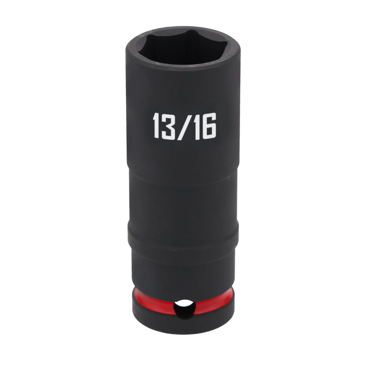 A black Craftsman socket tool with a 13/16 inch size marking, featuring a red ring near the base.