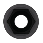 Close-up view of a Craftsman socket tool, showing the hexagonal inner opening used for fitting onto bolts or nuts.
