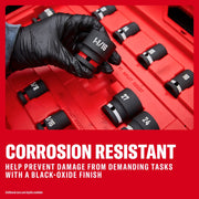 CRAFTSMAN impact sockets in red tray. SKUs: 0-29-808, CMMT16886, CMMT16881, CMMT16885, CMMT16880, CMMT16887, CMMT16971