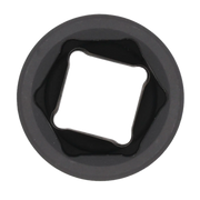 Close-up view of a CRAFTSMAN socket, showing its circular shape and square drive opening in the center.