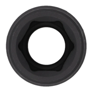 Close-up image of a CRAFTSMAN socket, showing the circular opening with hexagonal interior edges designed for gripping nuts and bolts.