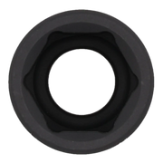 Close-up image of a black Craftsman socket tool, viewed from the top, showing the circular opening and inner ridges.