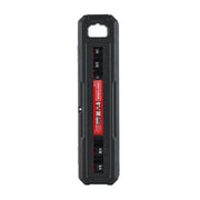 A black and red CRAFTSMAN branded socket set case containing various sizes of sockets, shown vertically with clear labeling and a handle at the top.