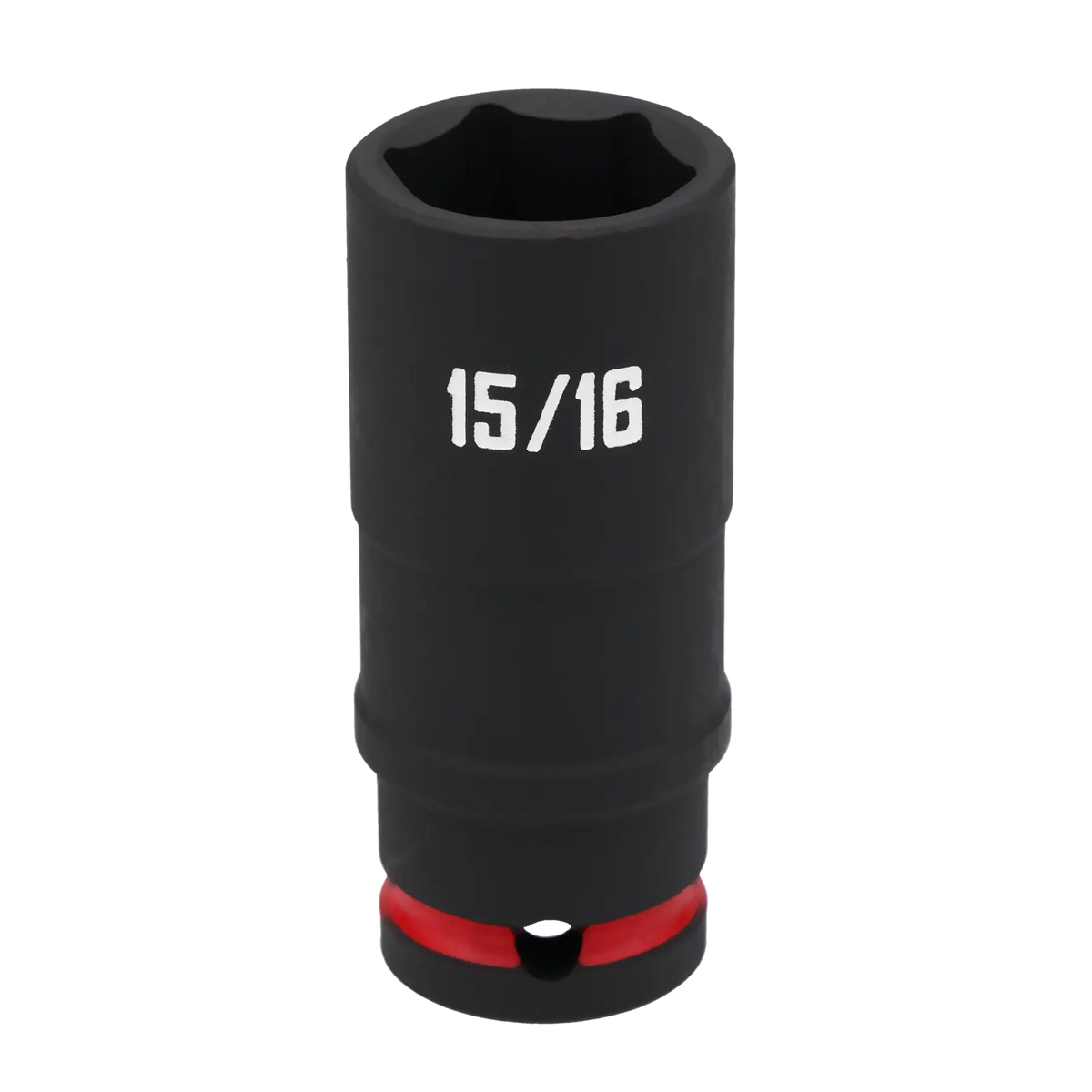 A black Craftsman 15/16 inch socket tool with white lettering and a red ring near the base, shown against a white background.