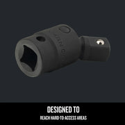 Craftsman socket adapter CMMT19492, black steel, shown at angle on white background.