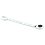 A single CRAFTSMAN ratcheting combination wrench with a chrome finish, featuring an open end and a ratcheting box end. The tool is shown isolated against a white background.