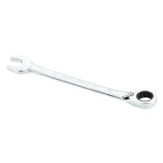 A silver Craftsman combination wrench with an open-end on one side and a ratcheting box end on the other side, photographed on a white background.