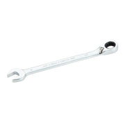 A single silver CRAFTSMAN ratcheting combination wrench with an open end on one side and a ratcheting box end on the other, displayed on a white background.