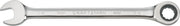 Photo of Craftsman ratcheting combination wrench 5/8 inch, chrome finish, SKU CMMT42565, side view.