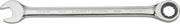 Photo of Craftsman 12mm combination ratcheting wrench CMMT42570, silver finish, top view on white background.