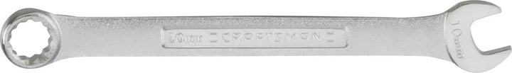 Craftsman 10mm combination wrench CMMT42914, silver, flat lay on white background.