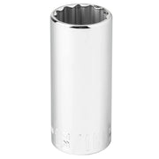 Photo of Craftsman deep socket, chrome finish, 13/16 inch, CMMT43318, product shown upright on white background.