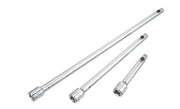 Photo of Craftsman CMMT43345 socket extension bar set, three chrome bars, front angle, against white background.