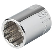 Photo of a Craftsman 12-point chrome socket 16mm, model CMMT44311, shown at an angle on a white background.