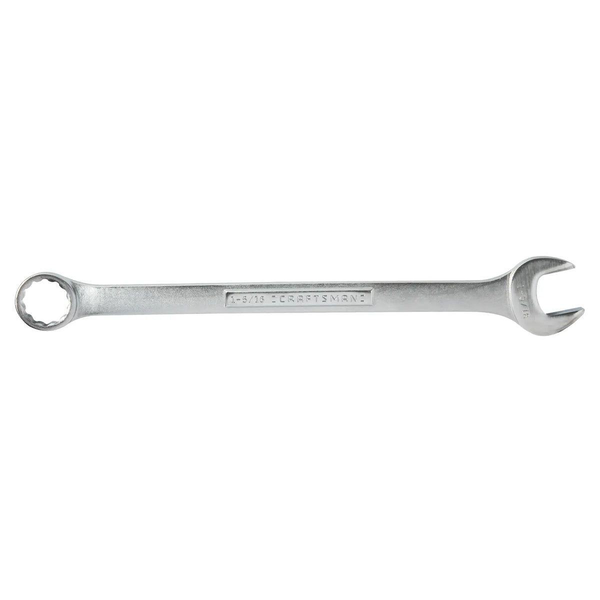 Craftsman combination wrench CMMT44709, silver metal, front view on white background.
