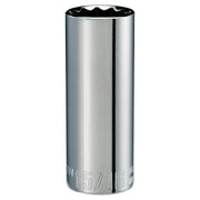 Photo of Craftsman chrome deep socket, size 15/16 inch, SKU CMMT47529, shown from front on white background.