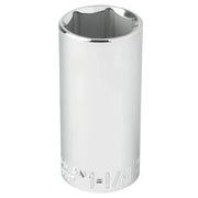 Photo of Craftsman chrome deep socket, 1-1/8 inch, model CMMT50757, shown from front on white background.