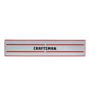 Front view of Craftsman CMMT99412 metal magnetic tool holder with red border and black slots.