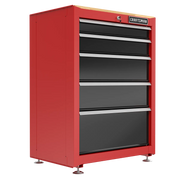 Craftsman CMST22602RB red tool chest with five drawers, angled front view on white background.