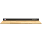 Front view photo of Craftsman wood workbench with black back panel CMST25302BK.