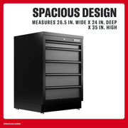 CRAFTSMAN cabinet, 26.5x24x35 in, SKUs 0-29-808, CMST32603WG, CMST32603RB, CMST32603BG, spacious design.