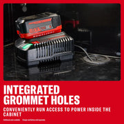 CRAFTSMAN cabinet with grommet holes for power, fits SKUs 0-29-808, CMST32616WG, CMST32616BG, CMST32616RB.