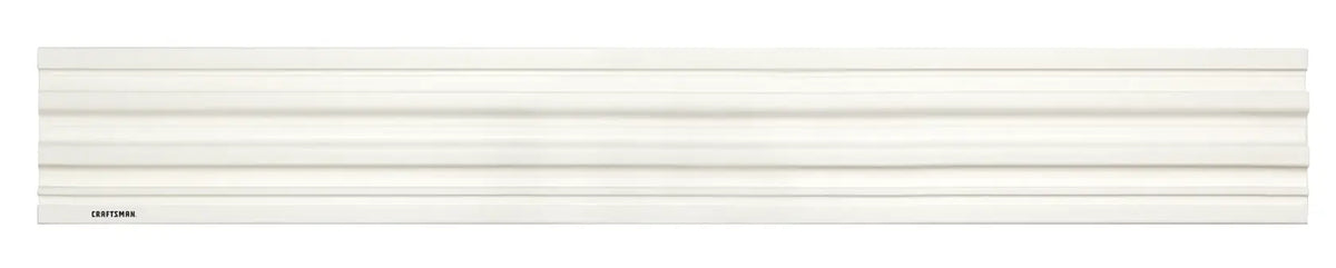 Photo of Craftsman wall storage rail CMST82602VT, white, front angle on white background.