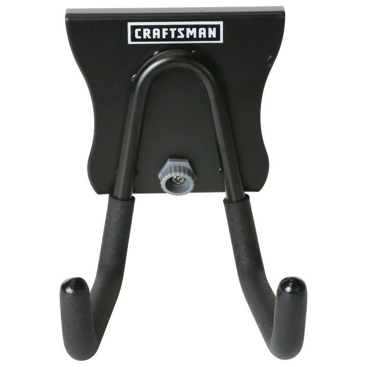 Front view photo of Craftsman double hook wall mount, black, SKU CMST82607VT.