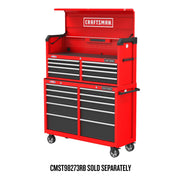 Craftsman red tool chest with drawers on wheels, front angle, SKU CMST98272RB.