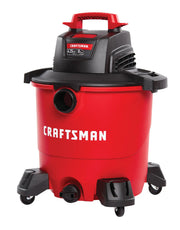 Craftsman wet/dry vacuum CMXEVBE17590 red and black white background beauty shot front left angle