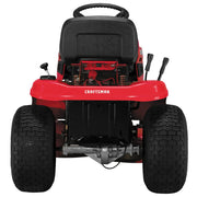Craftsman riding lawn mower CMXGRAM1130036 white background beauty shot rear angle