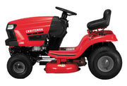 Craftsman T100 riding lawn mower 13A277XS093 white background beauty shot side view