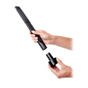 Photo of Craftsman vacuum nozzle attachment CMXZVBE38786 held in hands, black plastic, white background.