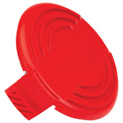 Craftsman CMZST120SC red plastic string trimmer shield, product photo on white background.