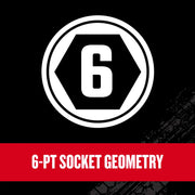 Craftsman graphics, SKU CMMT17595V, shows 6-point socket geometry icon on black background.
